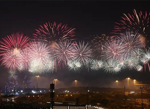 灌南县焰火晚会